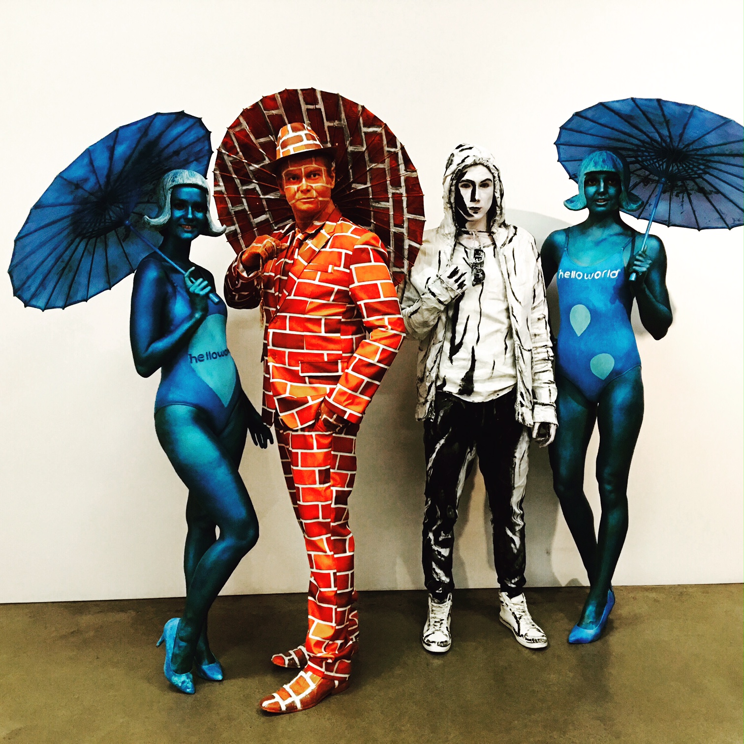 Roving Performers Australia Gallery Of Modern Art Bodpainted Human