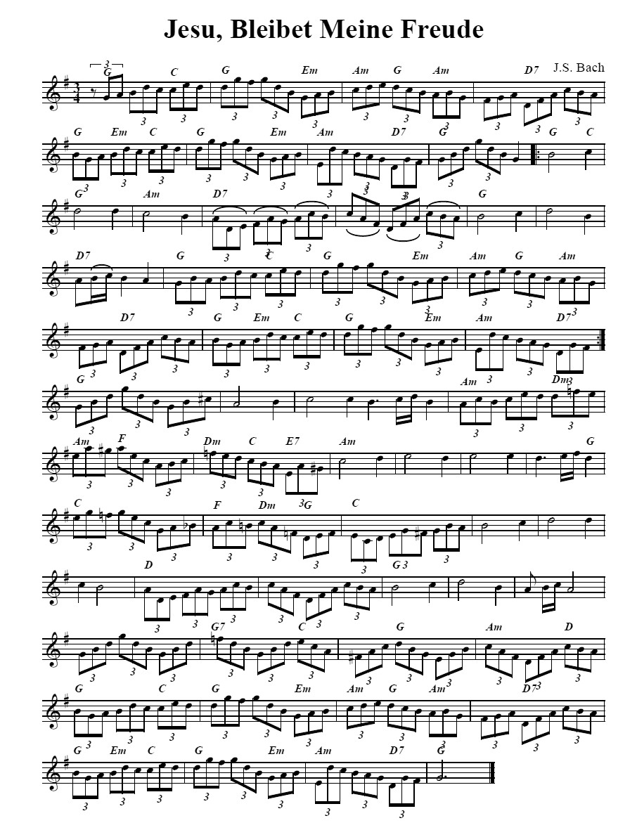 Bouzouki GDAE Jesu, Bleibet meine Freude