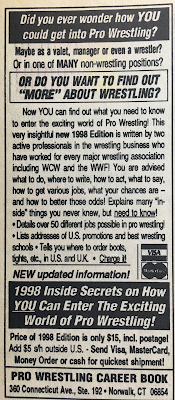 Inside Wrestling  - November 1998 -  Wrestling Book ad