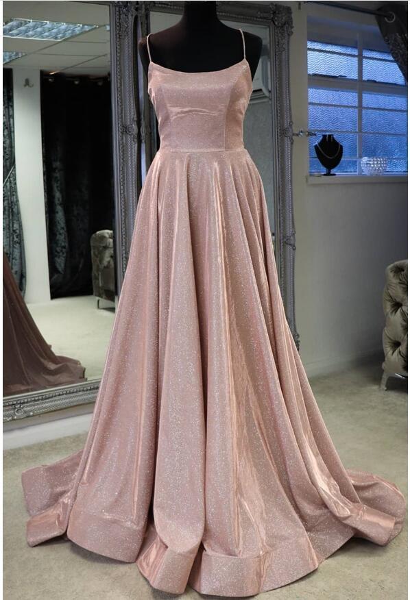 Backless Side Slit Prom Dress with Pockets