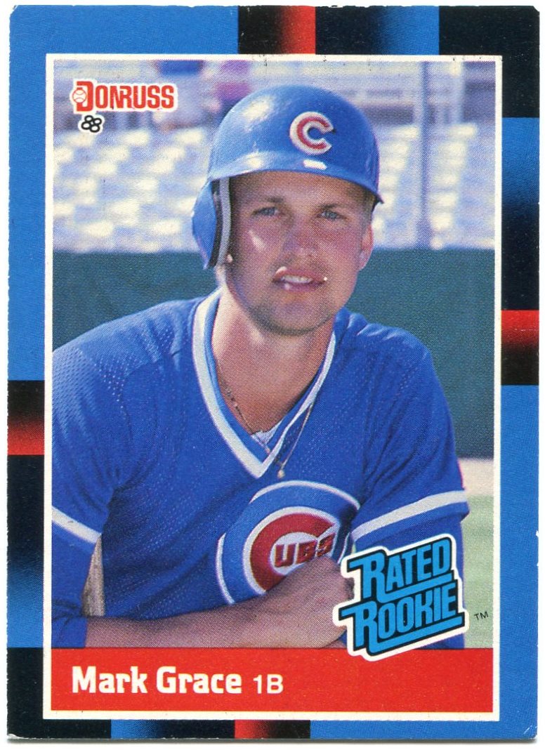 1989 Topps Baseball Card #465 Mark Grace