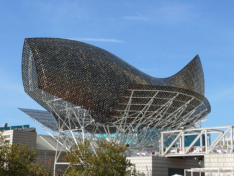 Gehry's Fish structure at the Olympic Port in Barcelona