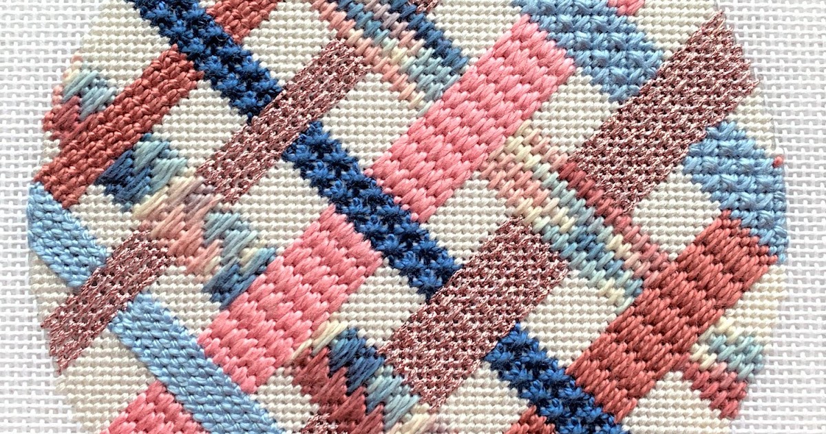Brenda's Needlepoint Studio: Ornament Woven Ribbons - 9/2/19
