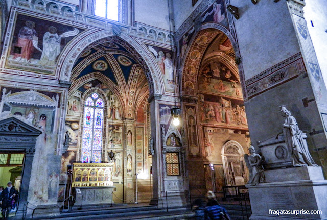 Florença - Capela Baroncelli, na Basílica de Santa Croce