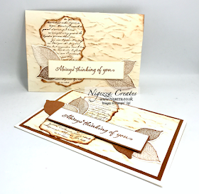 Nigezza Creates with Stampin' Up! Rooted In Nature, Very Versailles & Old World Paper Embossing Folder