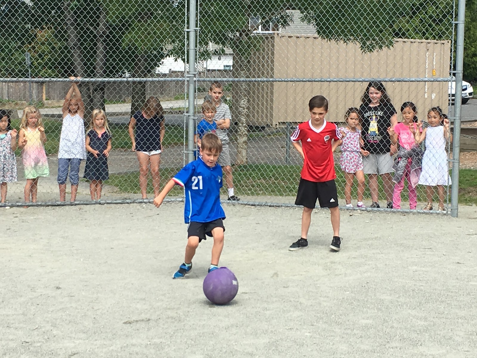 Ms Spofforth's Kindergarten Buddy California Kickball