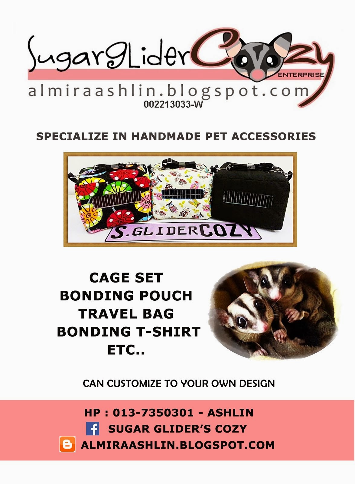Specialize in handmade pet accessories