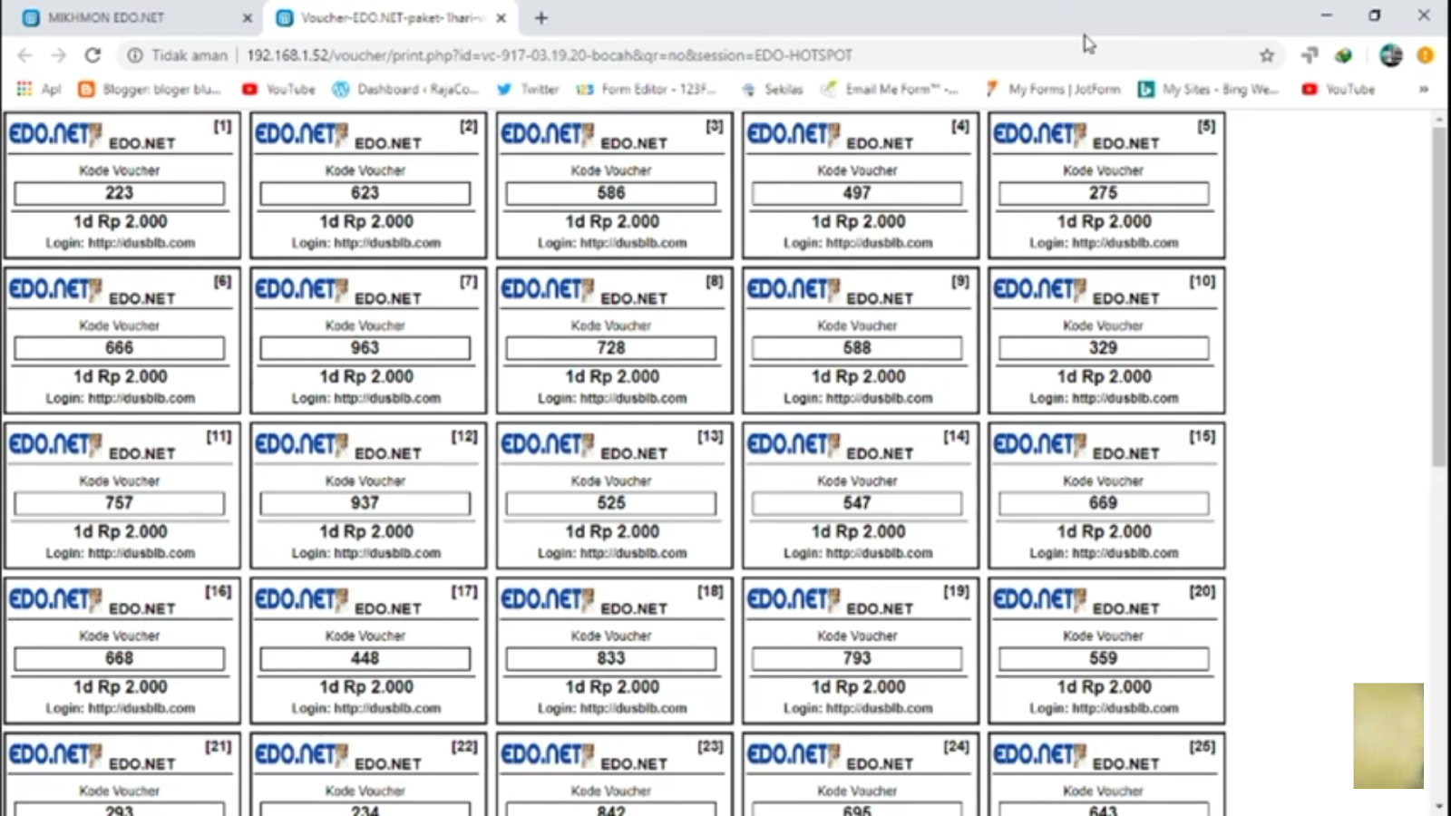 membuat voucher hotspot wifi mikrotik