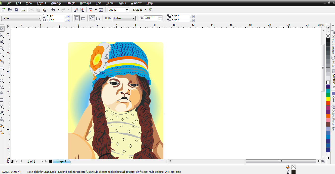Membuat Foto jadi vektor dengan coreldraw