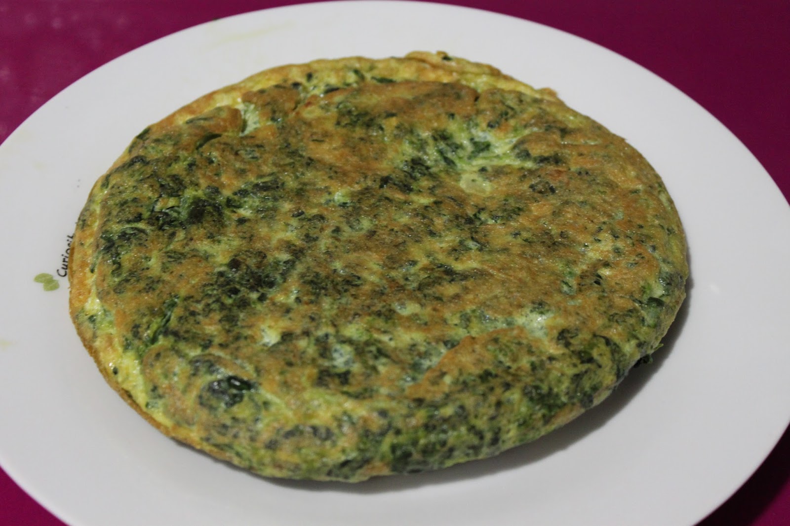 Paz y gloria en la cocina TORTILLA DE ESPINACAS