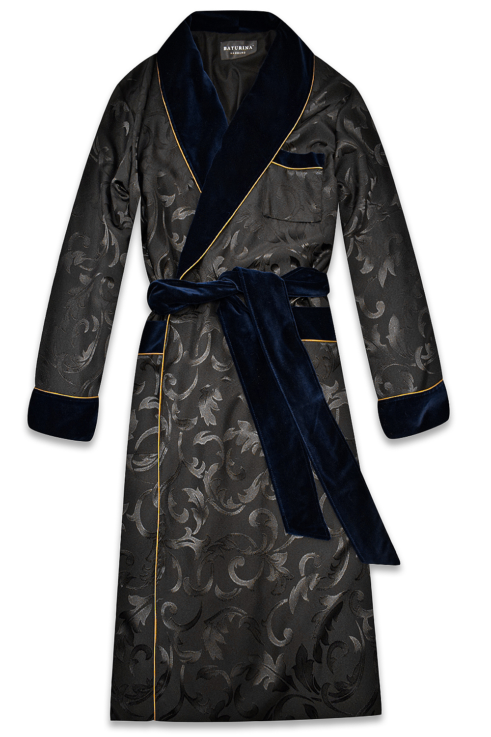 Men's Quilted Silk Luxury Dressing Gown, Gentleman's Paisley