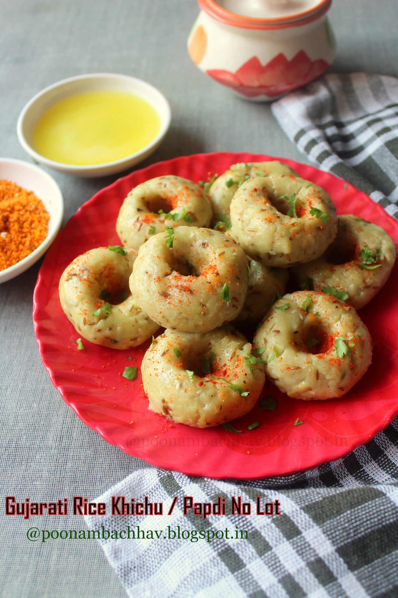 Annapurna Gujarati Rice Khichu / Papdi No Lot Recipe