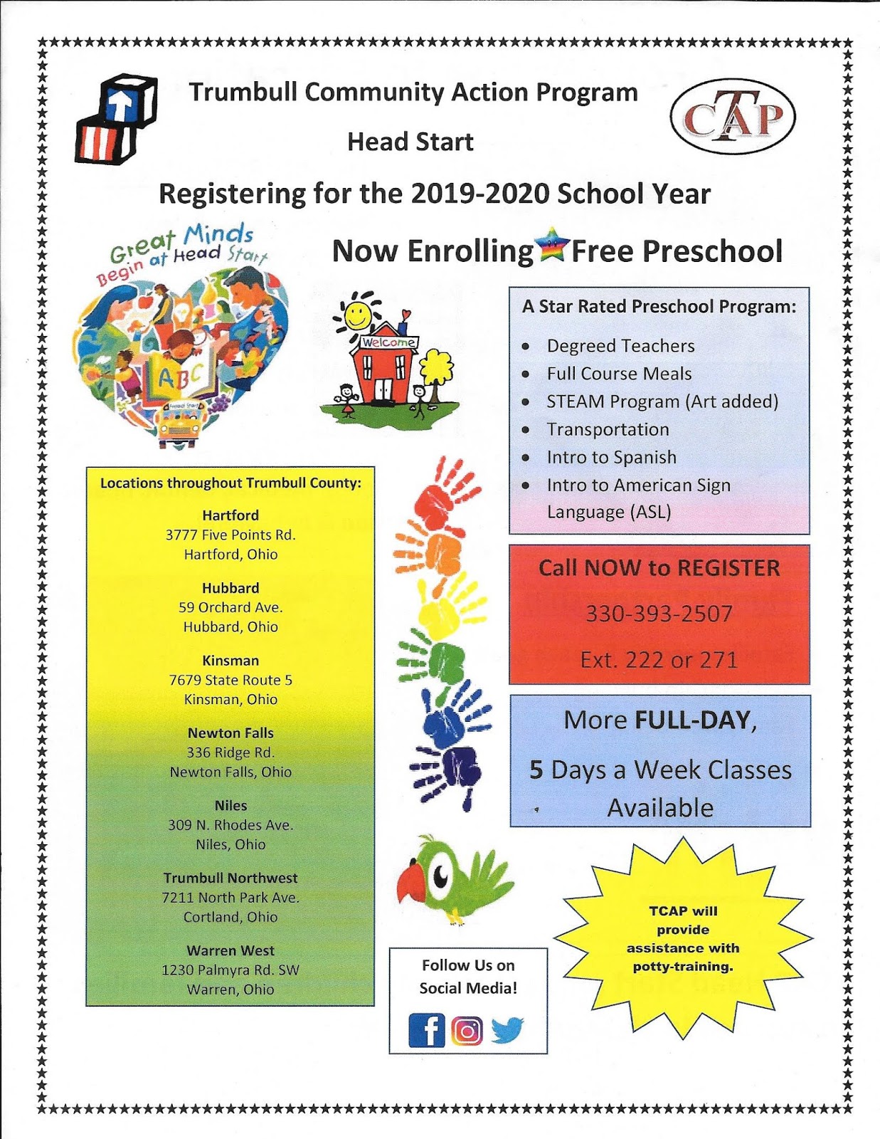 Life in Niles Trumbull Community Action Program (TCAP) offers Head