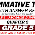 GRADE 5 SUMMATIVE TEST with Answer Key (Modules 1-2) 2ND QUARTER