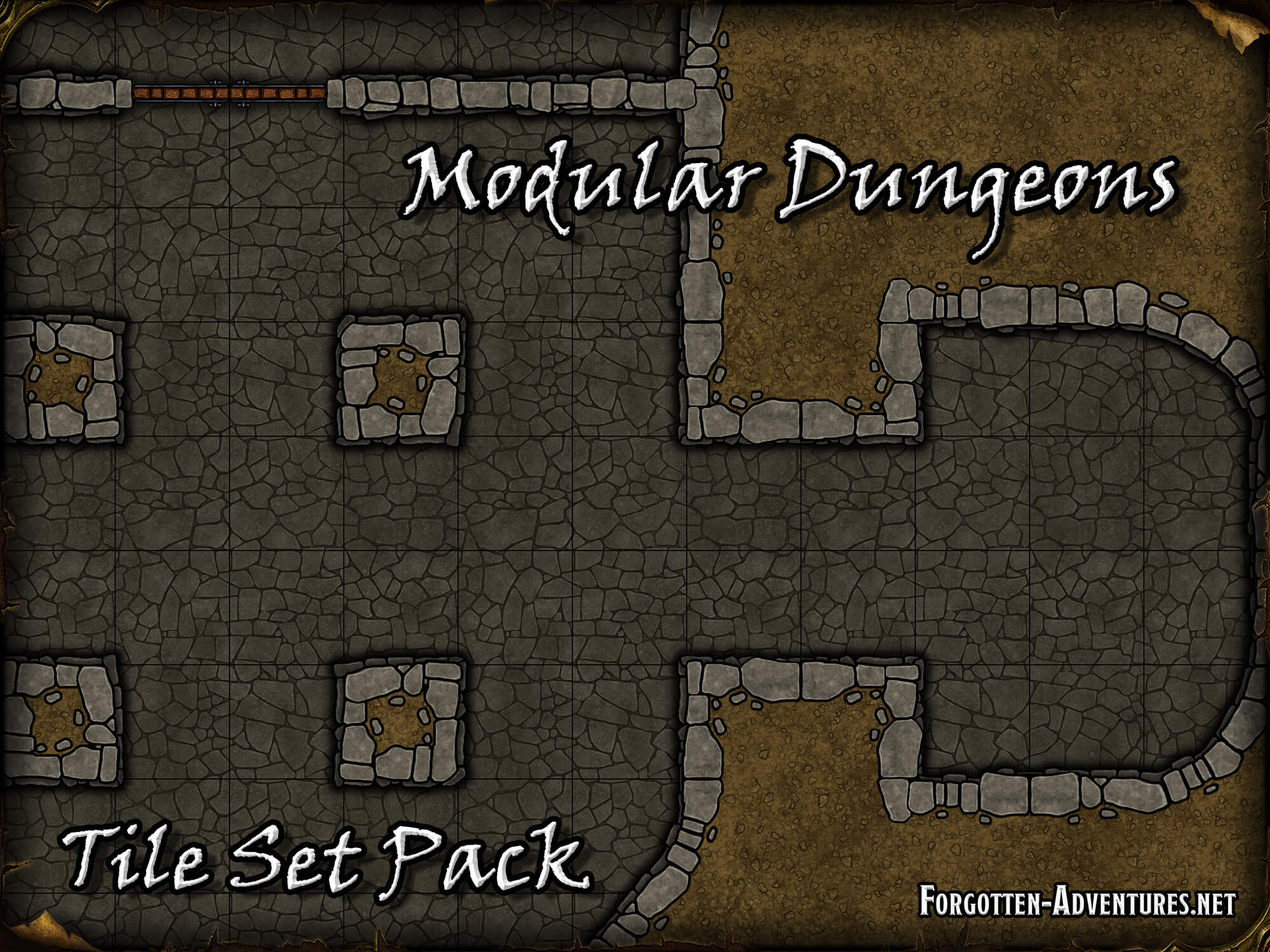 Make your own Dungeons Tile Set Pack, de