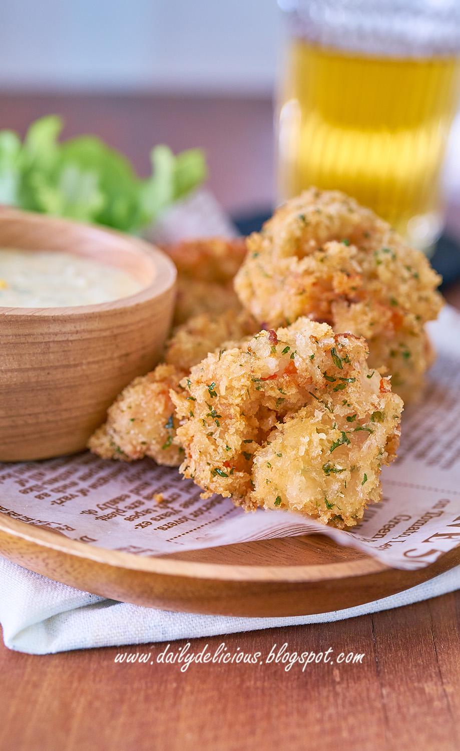 dailydelicious Fried Shrimp with tartar sauce