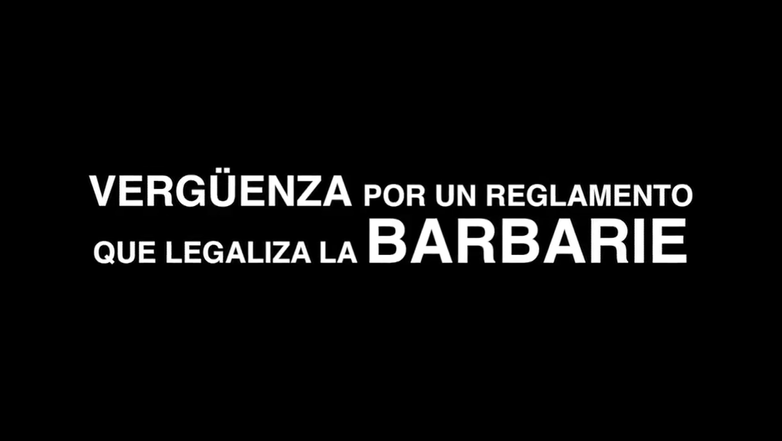 La barbàrie no es pot regular: #ReglamentoVergüenza