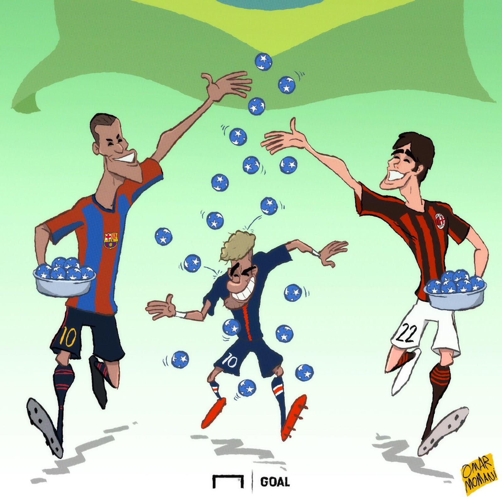 Omar Momani cartoons: Neymar is the top scoring Brazilian of all time in  the Champions League