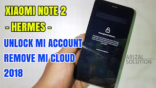 Xiaomi Note 2 MTK (Hermes) Hang Logo,Lupa Akun Miui