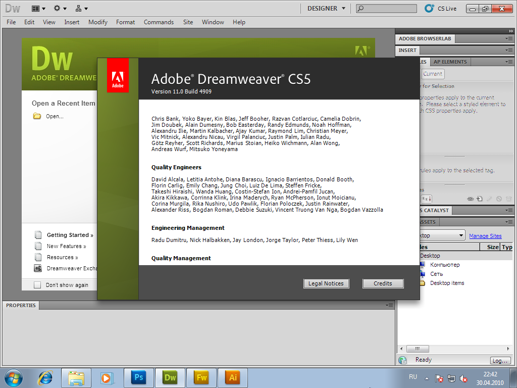 Adobe dreamweaver cs5 trial