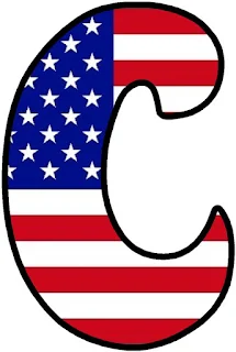 American Flag Abc. American Flag Letter.