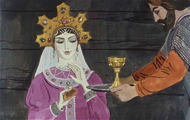 Рисунки к сказке о мертвой царевне и семи богатырях 4 класс легко и быстро детские 36