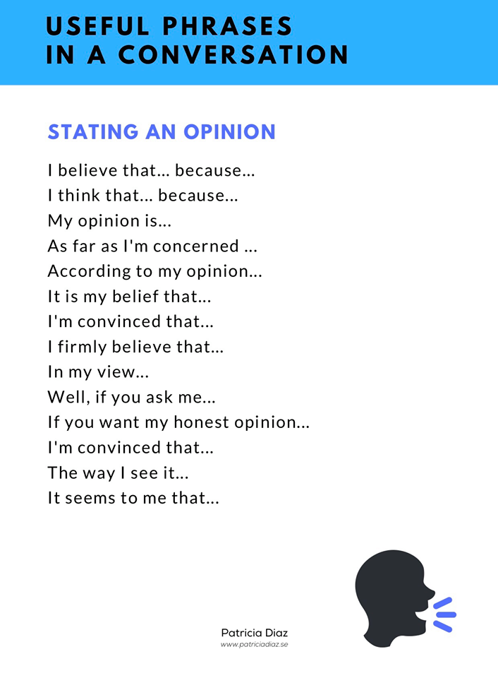 Conversation phrases