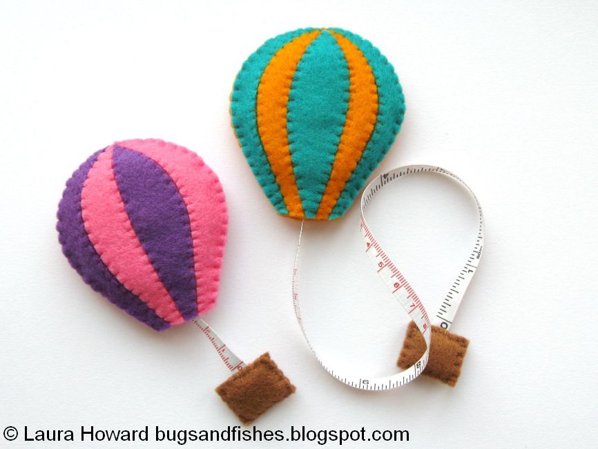 Bugs and Fishes by Lupin How To Sew a Felt Hot Air Balloon Tape