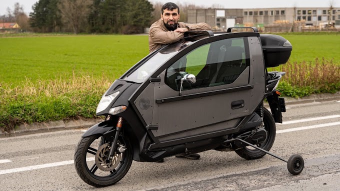 Turning a scooter into a two-wheeled vehicle