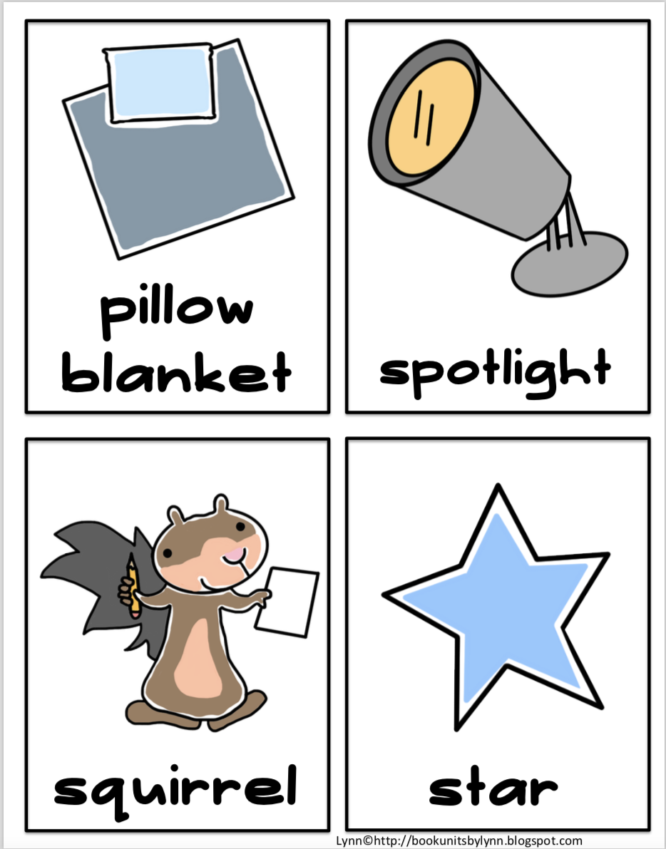 SCAREDY SQUIRREL AT NIGHT WRITE THE ROOM Book Units by Lynn