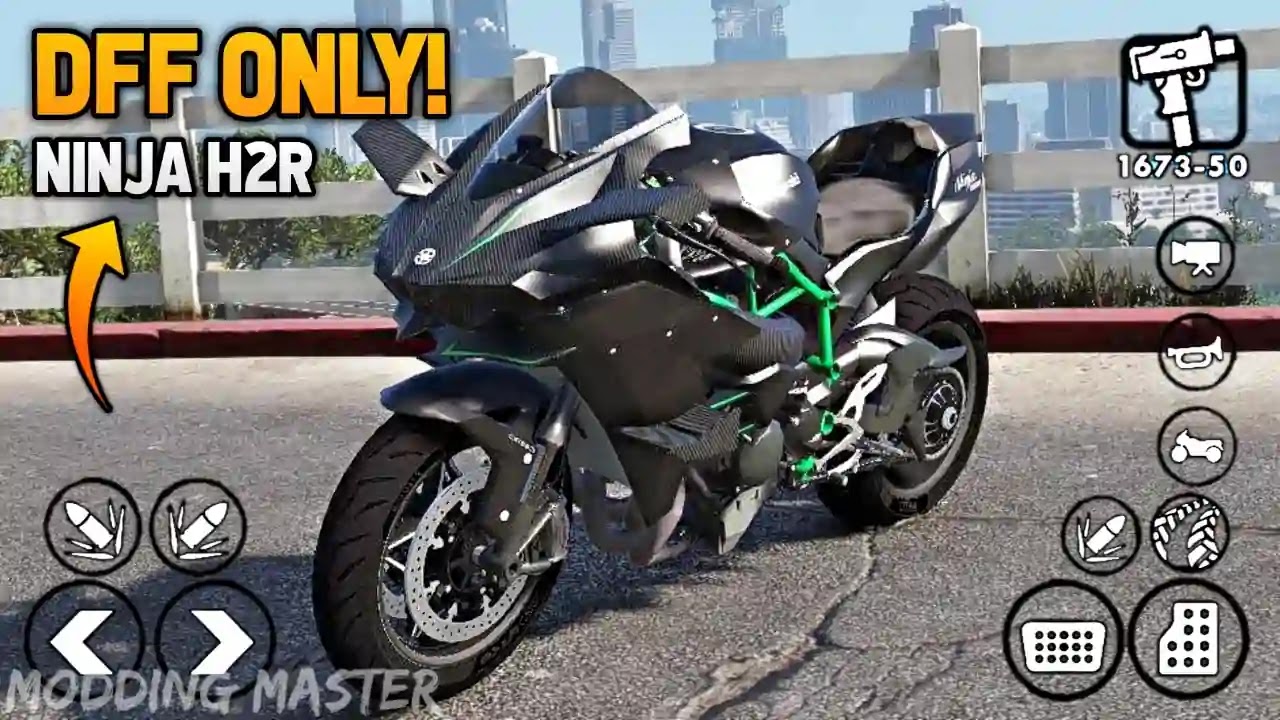 Download Kawasaki Ninja H2R 2015 for GTA San Andreas (iOS, Android)