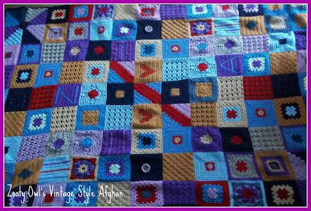 vintage style crochet afghan