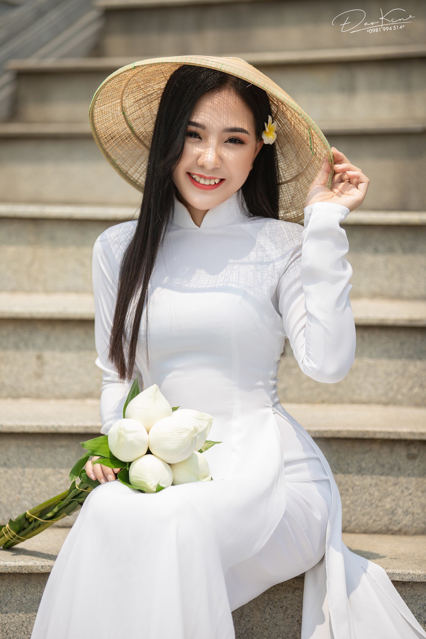 Tuyển tập girl xinh gái đẹp Việt Nam mặc áo dài đẹp mê hồn #55 - 10