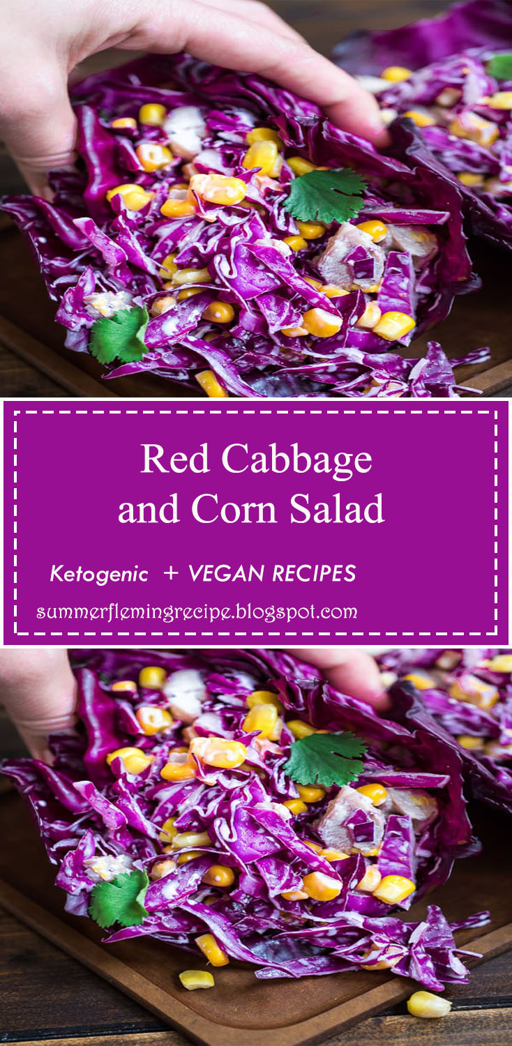 Refreshing and bright, this Red Cabbage and Corn Salad makes a perfect lunch or side dish. It comes together in minutes and is full of flavor!