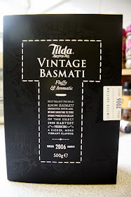 A box of Tilda Vintage Basmati Rice 