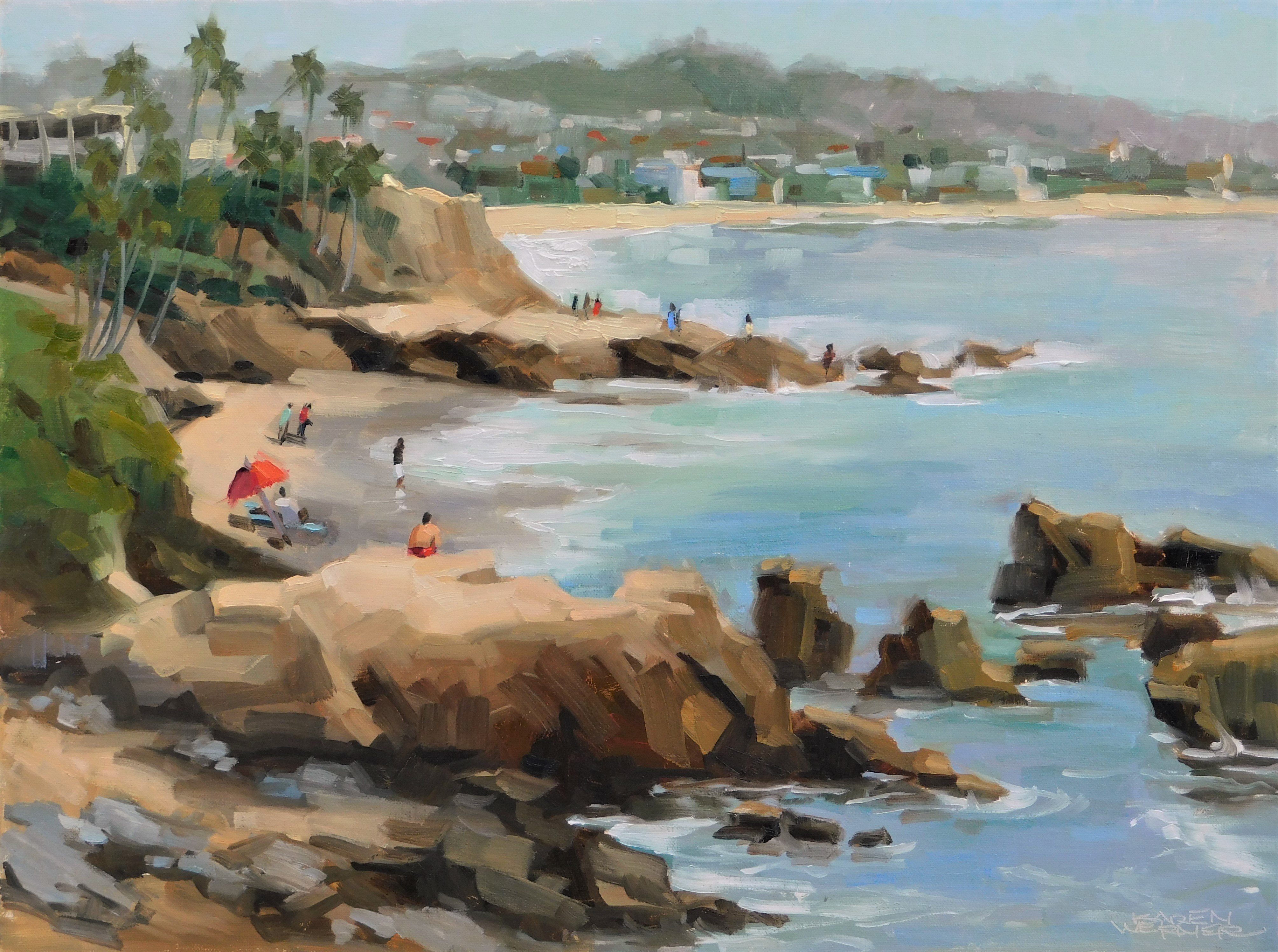 Karen Werner Fine Art Laguna View a plein air painting from Laguna