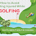 How To Avoid Getting Injured While Golfing #infographic