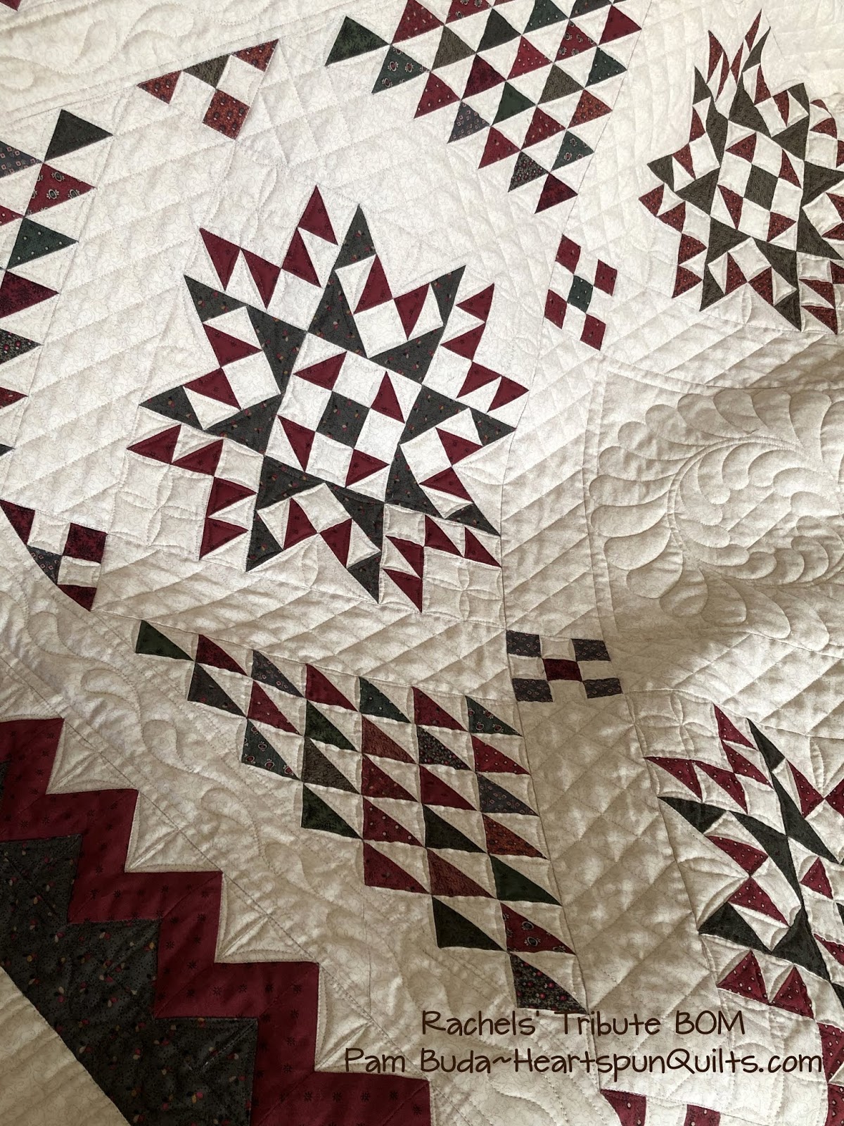 Heartspun Quilts Pam Buda Rachel's Tribute BOM Quilting
