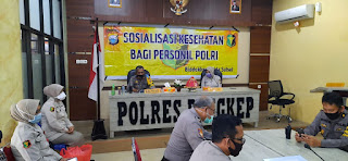 Wakapolres Pangkep Buka Sosialisasi Kesehatan Bagi Personil