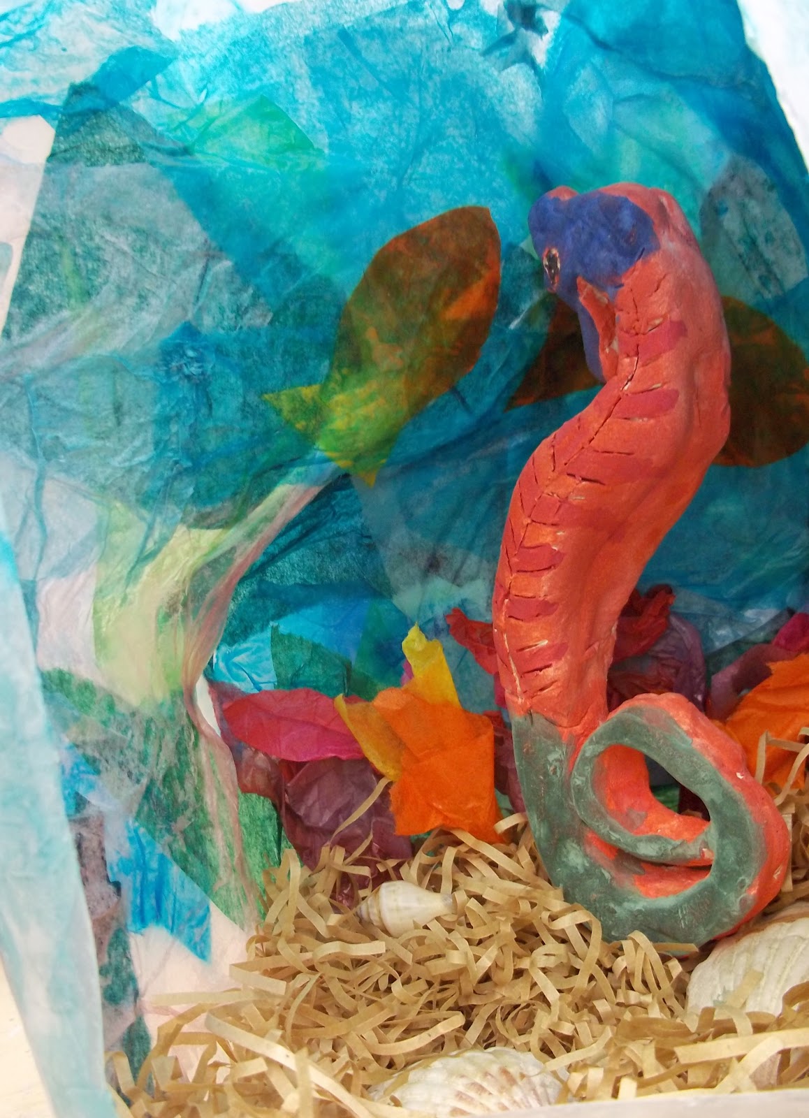 Monument Valley Regional Middle School Art Class: Clay Animals in their