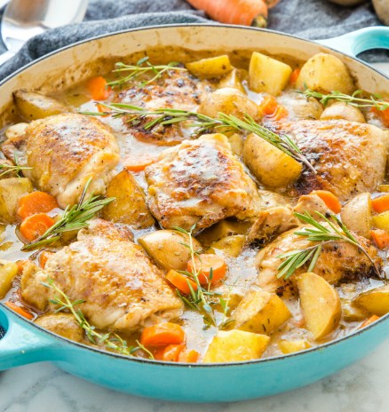 Easy One Pot Roasted Chicken
