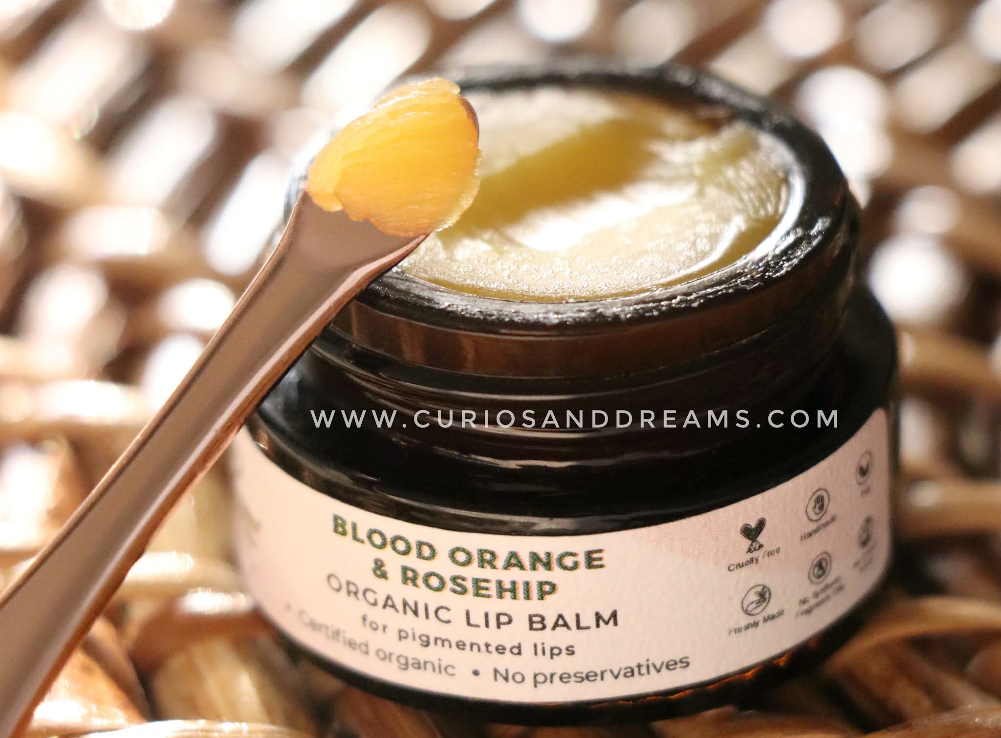 Juicy Chemistry Blood Orange & Rosehip Lip Balm Curios and Dreams
