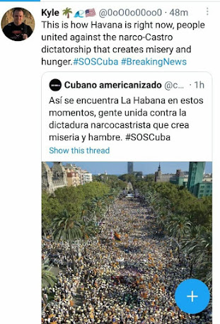 Publican la imagen de una Diada en Barcelona, Cataluña, para hacerla pasar por Cuba