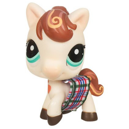 Blythe Doll Playfully Pink Plaid Littlest Pet Shop B4 Brown Hair 1616 Horse for sale online 