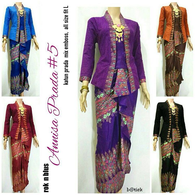 Model Rok  Lilit  Blouse Batik  Anisa Prada