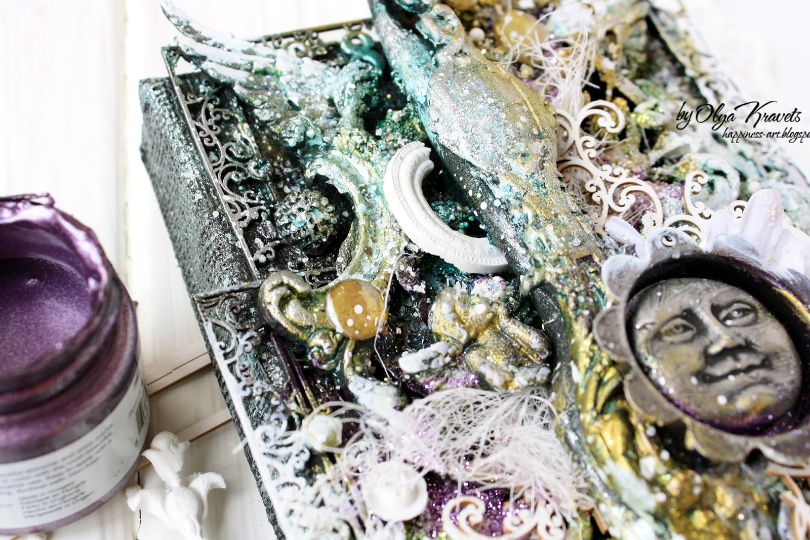 Scrapiniec inspirations on blogspot Canvas "Live" by Olya Kravets