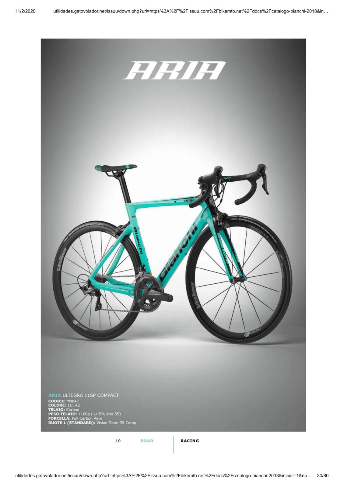 CATALOGUES BIANCHI BIANCHI 2018
