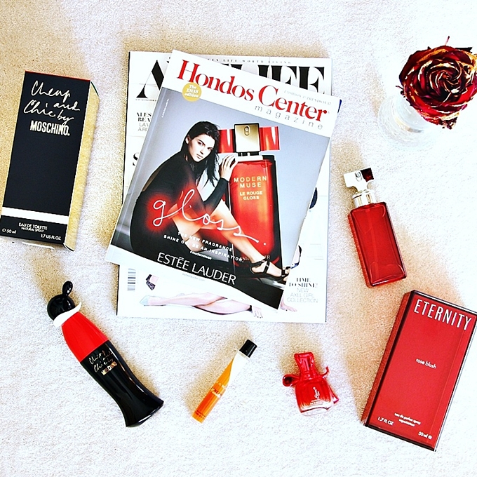 Red perfumes.CK Eternity.Cheap and chic by Moschino perfume.
