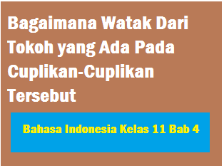 Bagaimana Watak Dari Tokoh Yang Ada Pada Cuplikan Cuplikan Tersebut Operator Sekolah