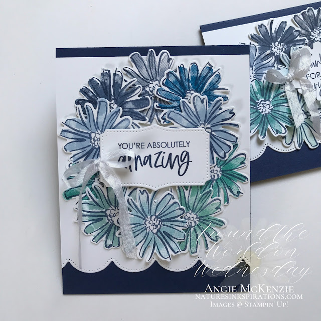 By Angie McKenzie for Around the World on Wednesday Blog Hop; Click READ or VISIT to go to my blog for details! Featuring a SNEAK PEEK of the Colors & Contours Bundle in the 2021-2022 Annual Catalog along with the Pierced Blooms Dies which are part of the In Blooms Bundle in the January-June 2021 Mini Catalog by Stampin' Up!®; #thankyoucards #stamping #aroundtheworldonwednesdaybloghop #awowbloghop #colorandcontourbundle #colorandcontourstampset #scallopedcontoursdies #sneakpeek #20212022annualcatalog #piercedbloomsdies #naturesinkspirations #diystationery #diycrafts  #makingotherssmileonecreationatatime #diecutting #monochromerainbowchallenge  #cardtechniques #stampinup #handmadecards #stampincutandembossmachine #stampinupcolorcoordination #papercrafts
